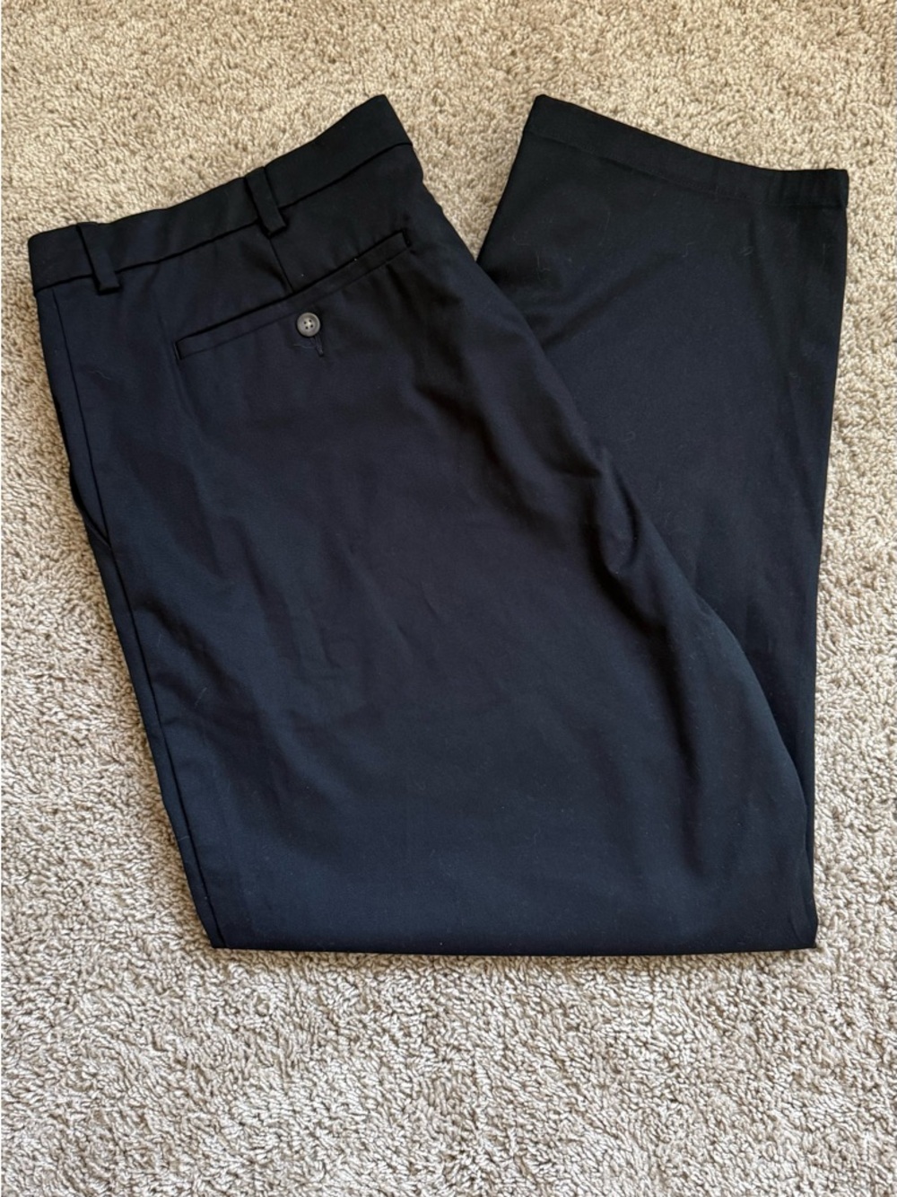 George Men’s Chino Black Pants Straight leg Size 48*30